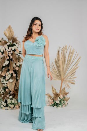 Sky blue co-ords with layers