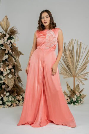 Peach jumpsuit