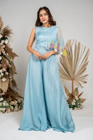 Powder blue jumpsuit