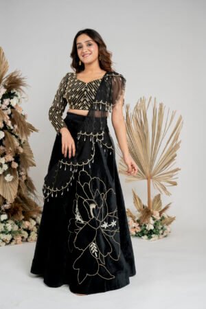Black lehenga choli